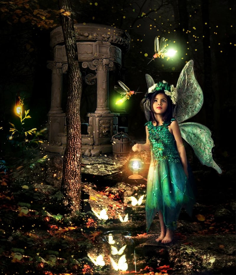 Mystical forest nymph